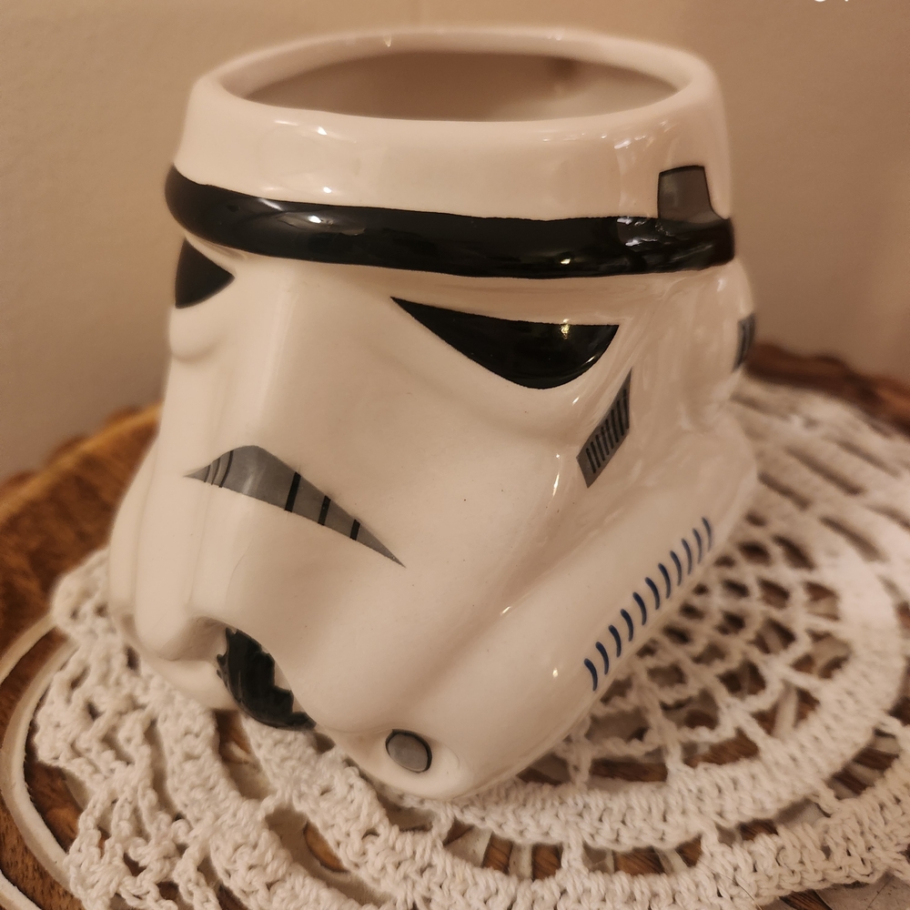 Star Wars Stormtrooper Ceramic Mug White and Black
